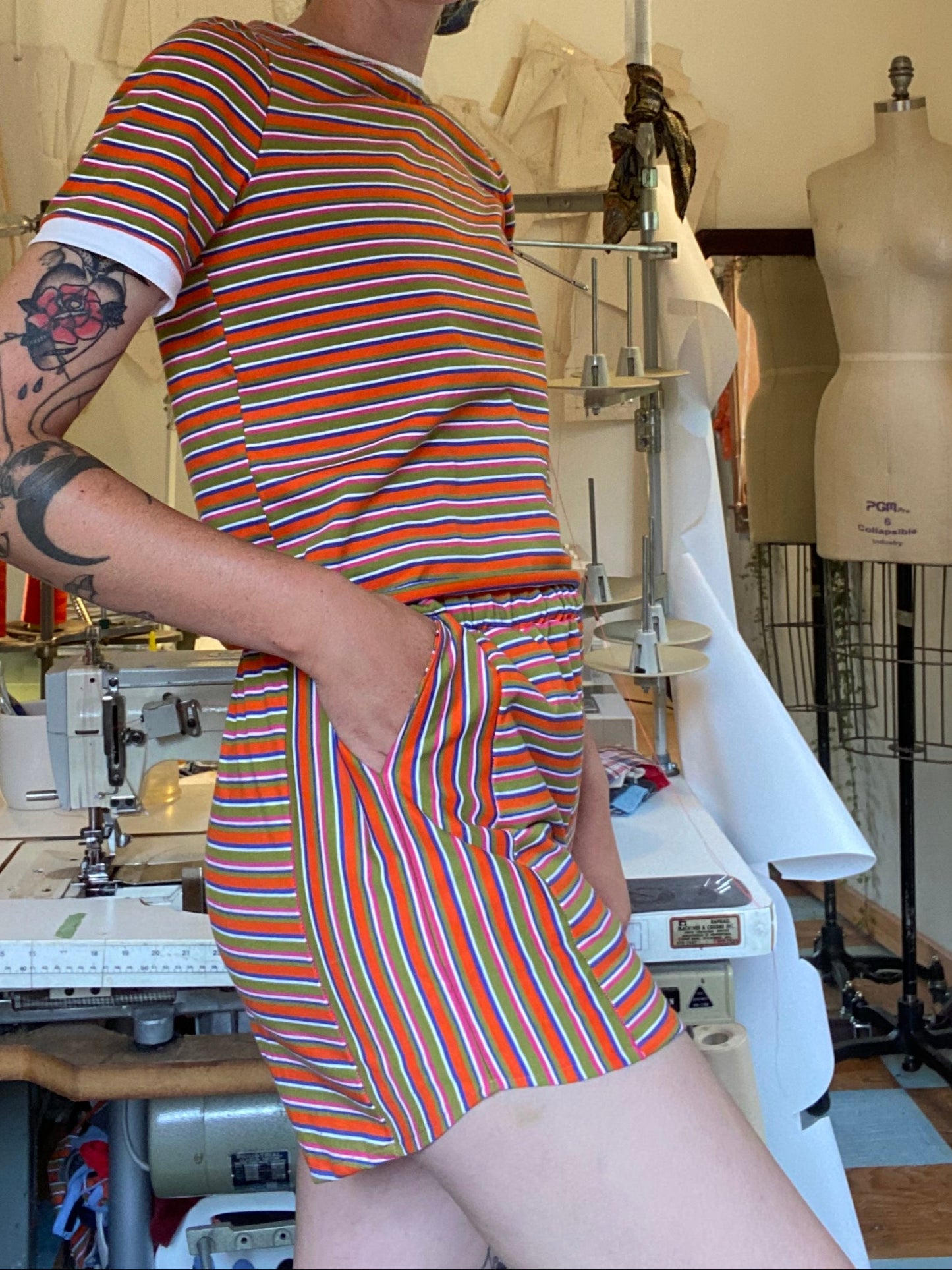 Summer Camp Shorts - Citrus Stripes