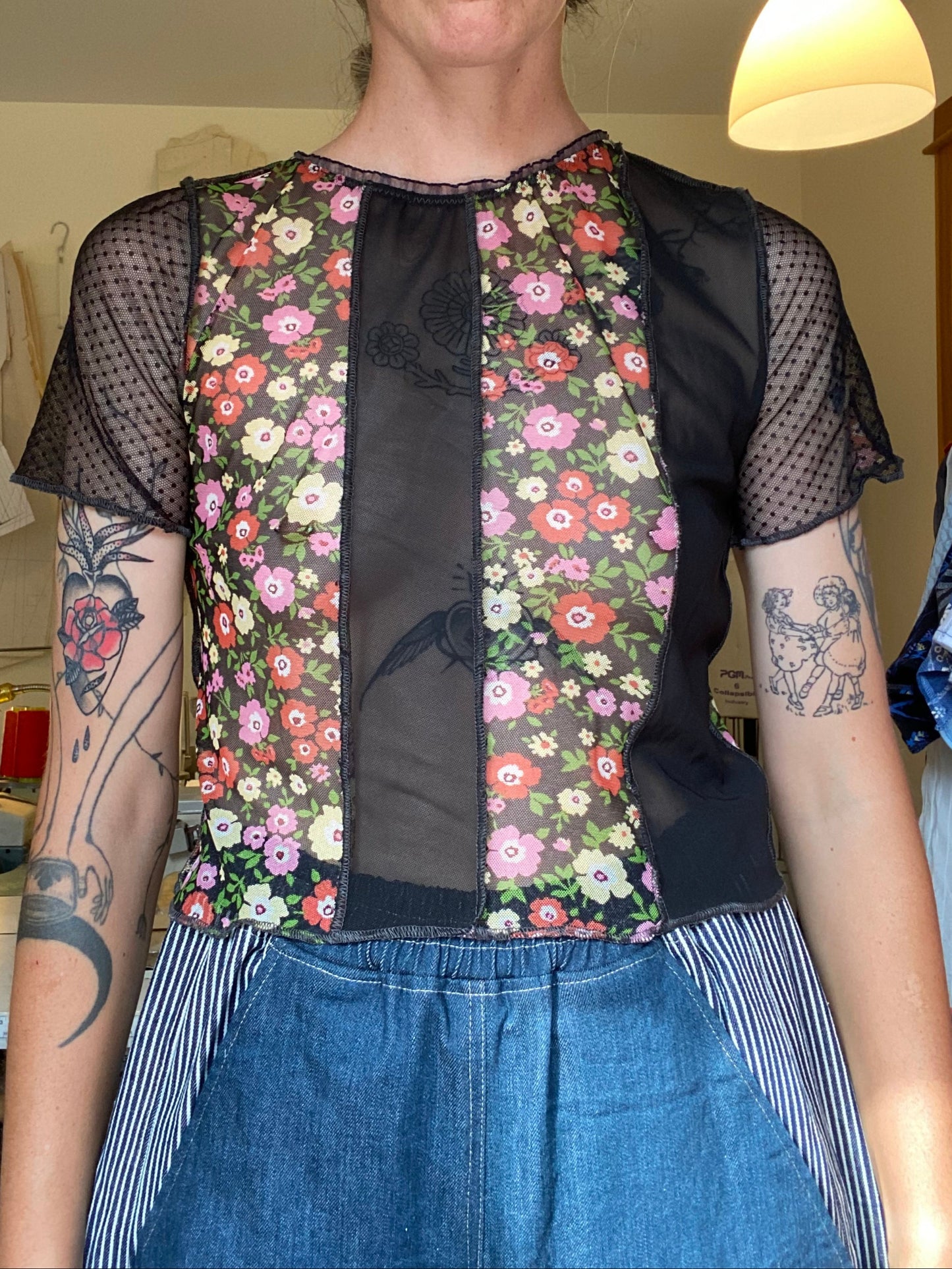 Mesh Baby T - Patchwork - M
