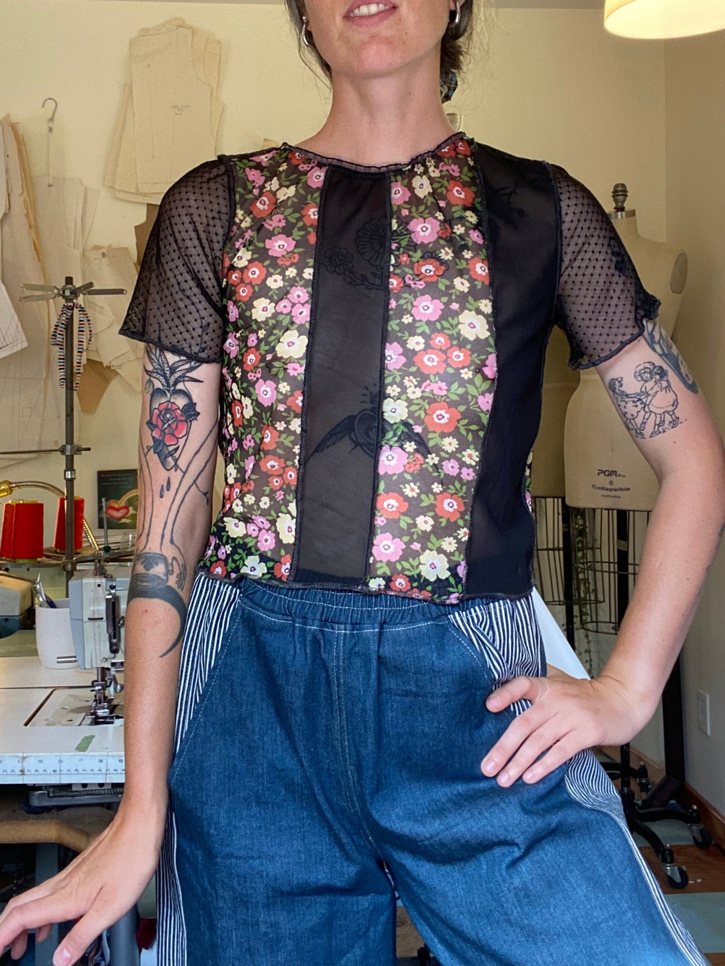 Mesh Baby T - Patchwork - M