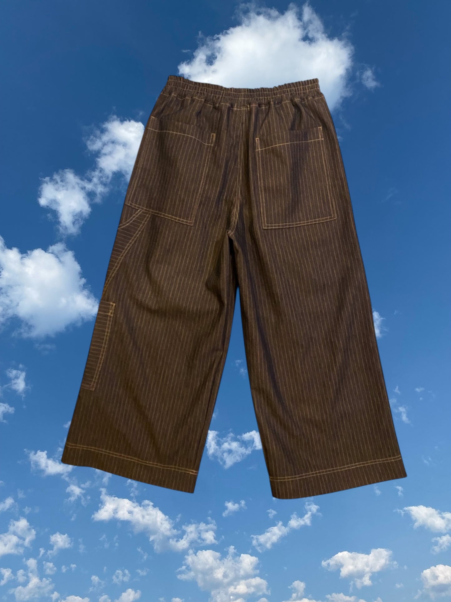 Pocket Pant - Pinstripe Denim