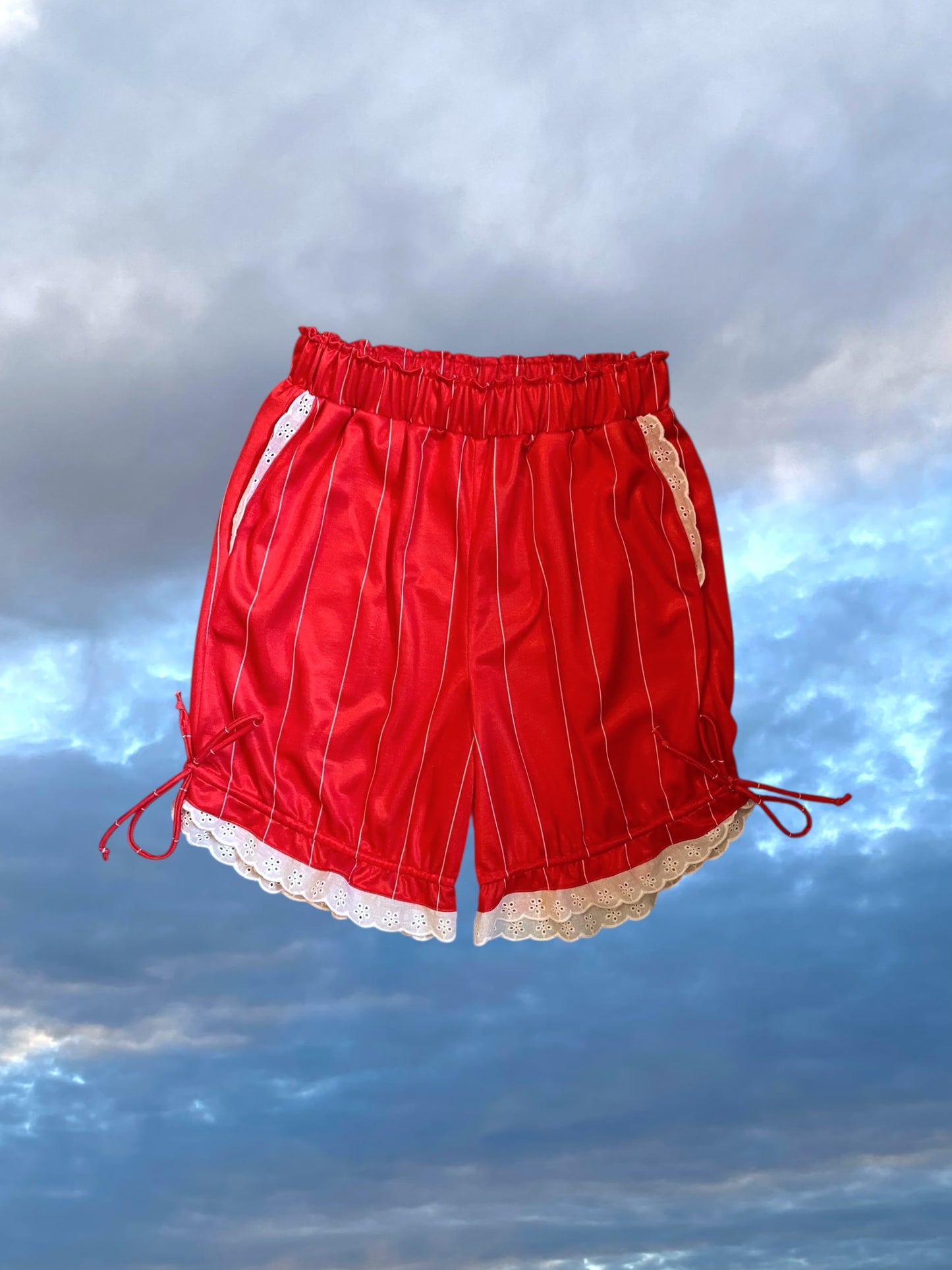 Baseball Bloomers - Red Satin