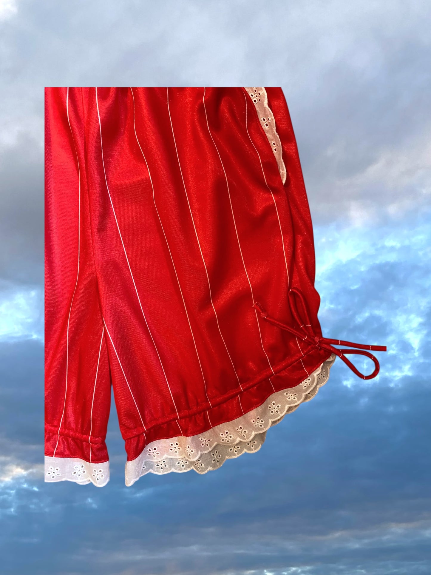 Baseball Bloomers - Red Satin