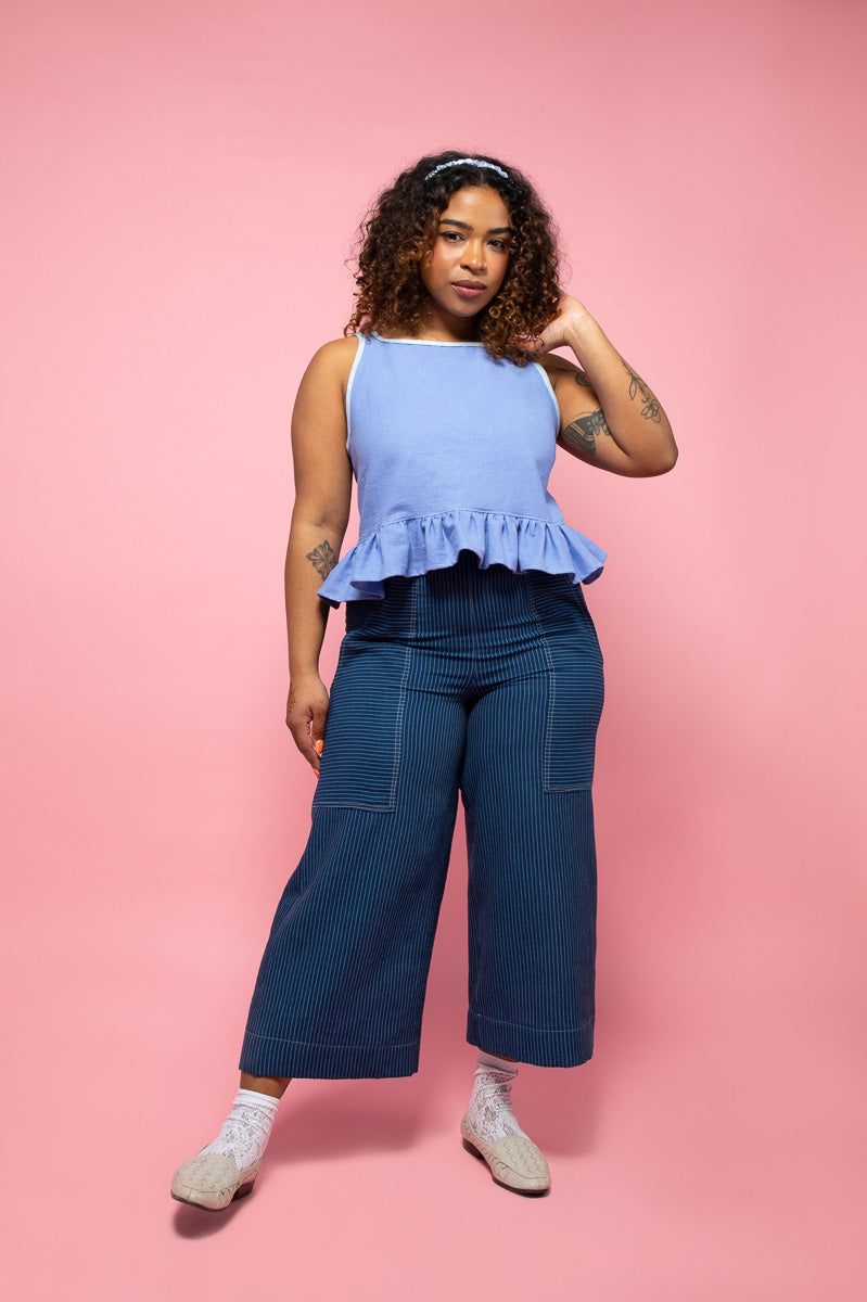 Periwinkle Raindrop Blouse