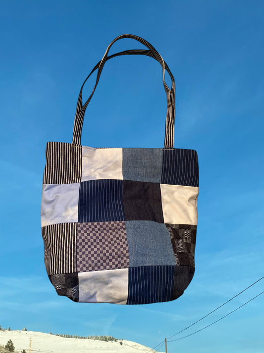 Patchwork Denim Tote