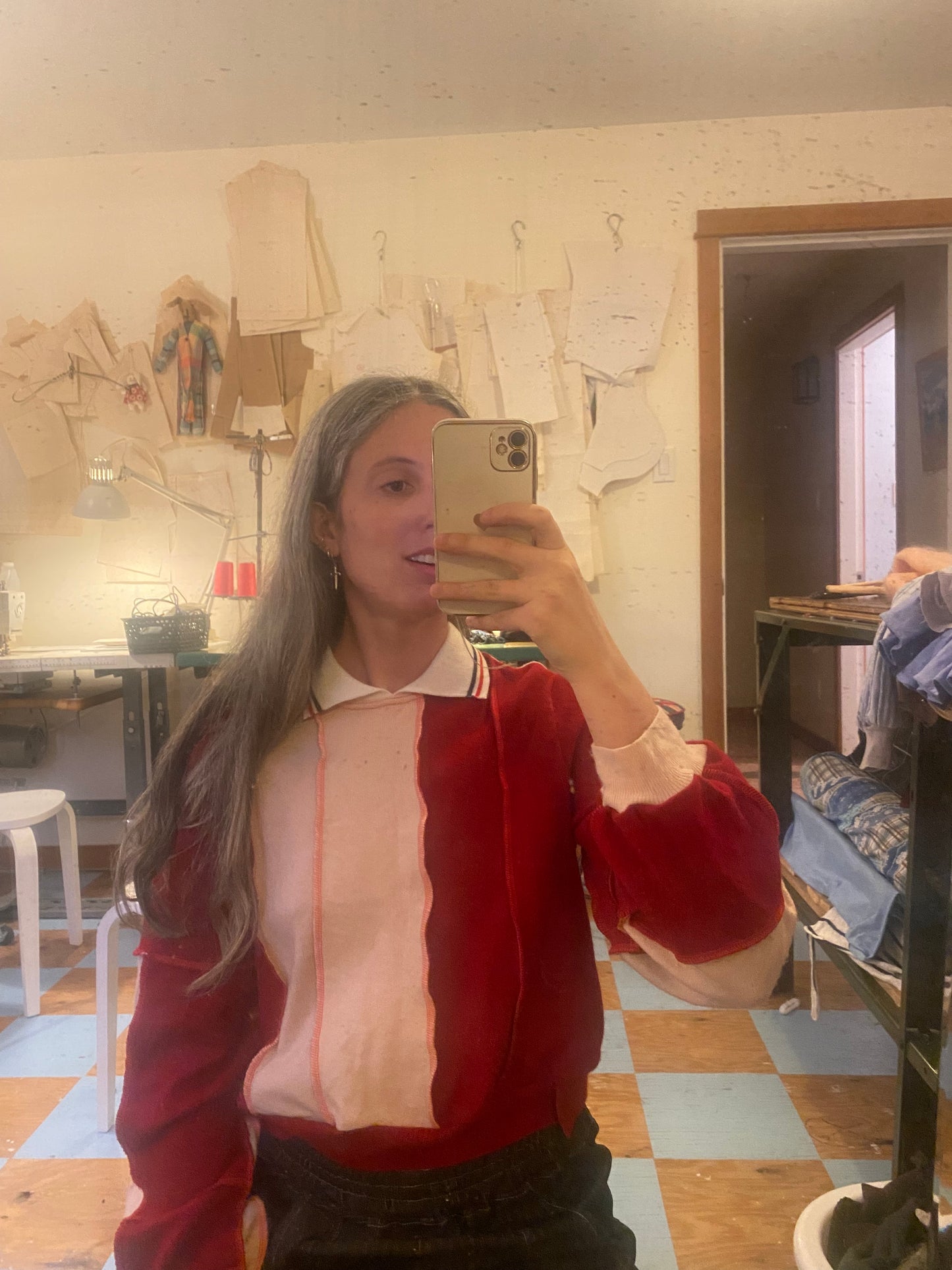 Red Bunny Sweater - Medium