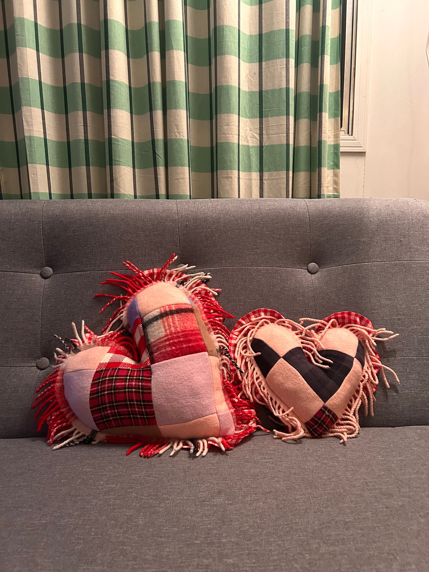 Small Patchwork Valentine Pillow