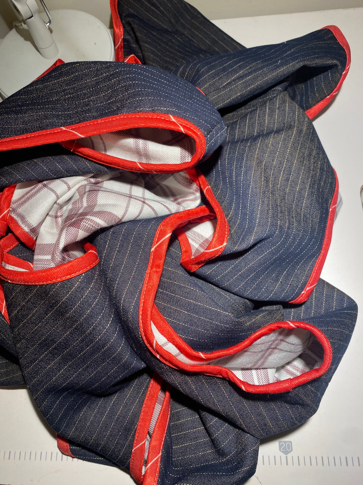 Pocket Vest - Pinstripe Denim