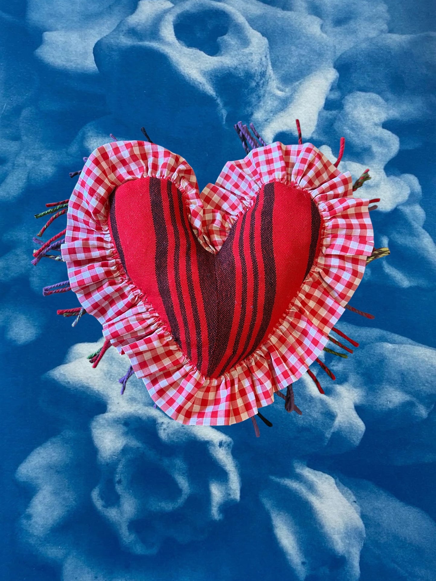 Small Patchwork Valentine Pillow