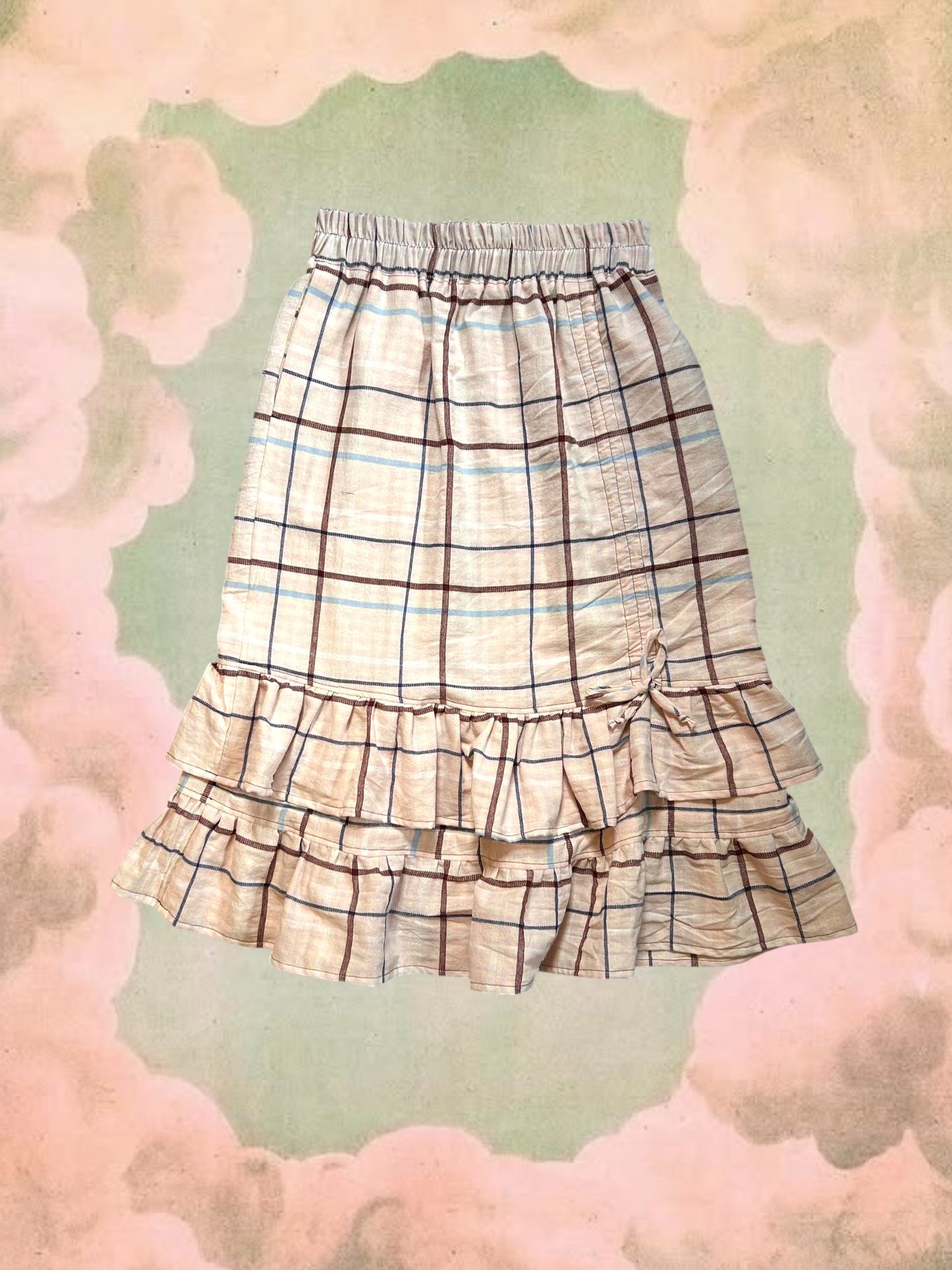 Belle Skirt - Pink Plaid
