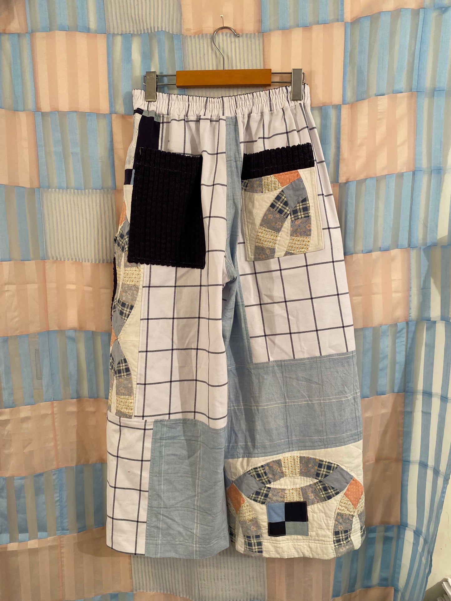 Quilt & Corduroy Patchwork Pants - Medium