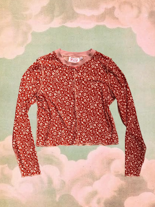 Ribbed Longsleeve - Coral Garden