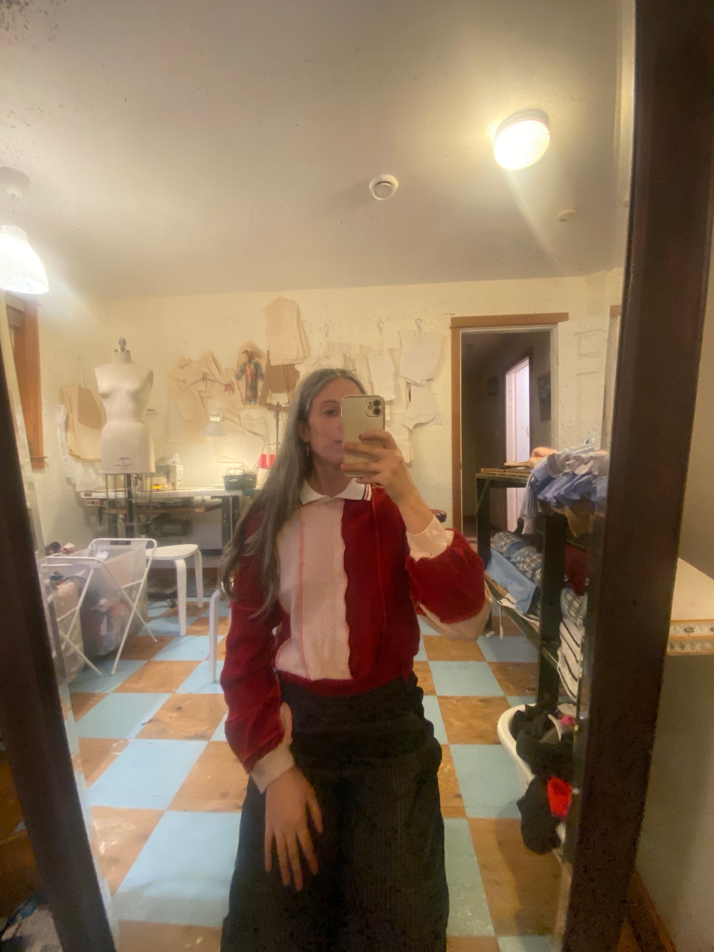 Red Bunny Sweater - Medium
