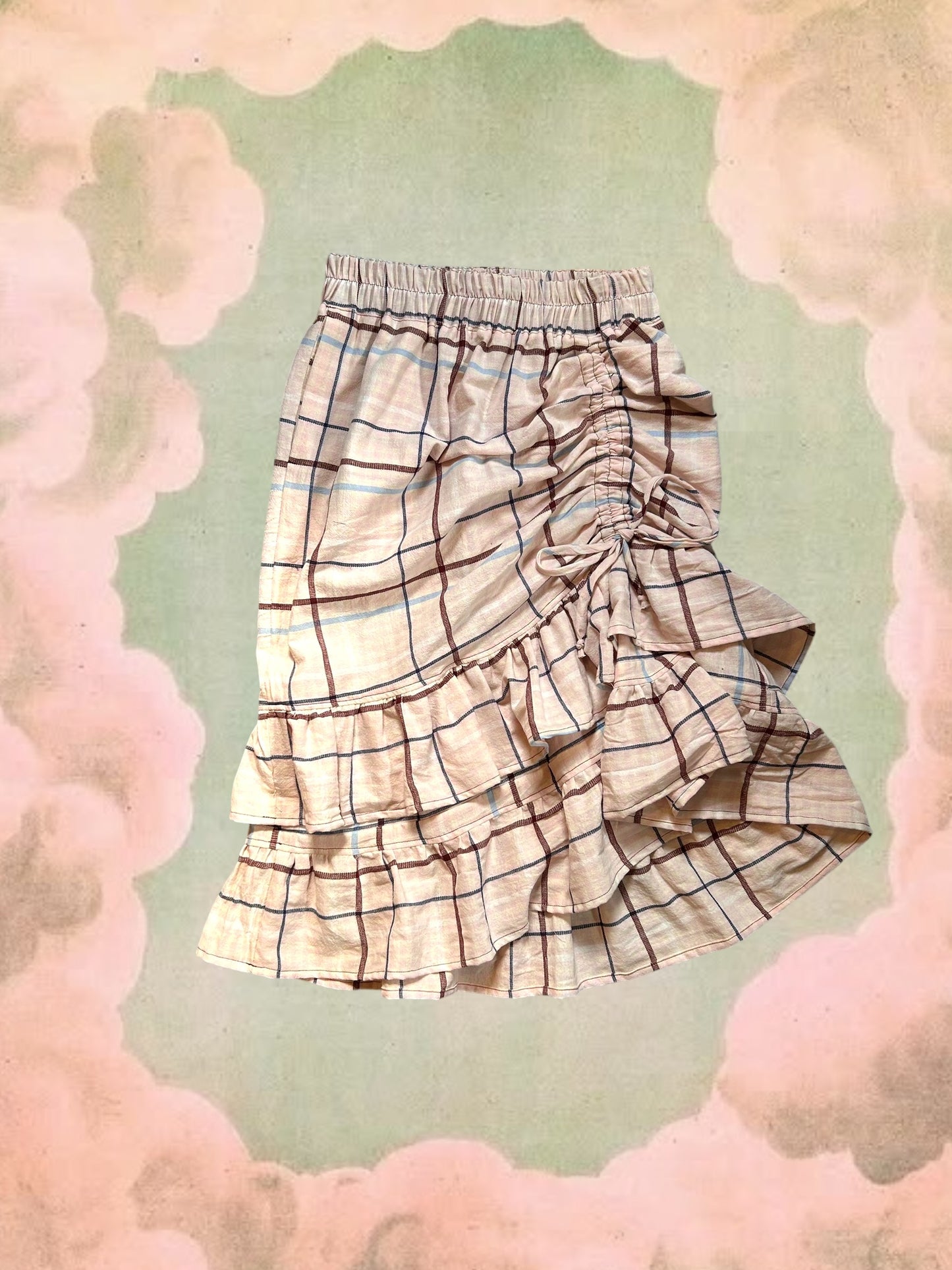 Belle Skirt - Pink Plaid