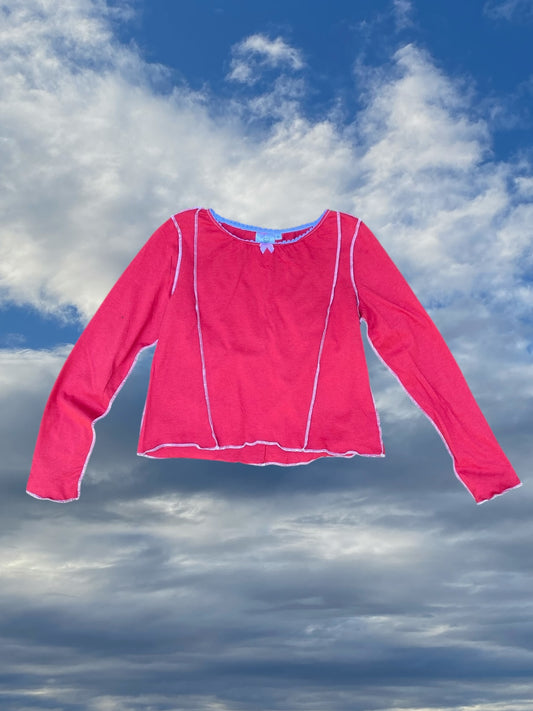 Blossom Longsleeve - Red/Lavender