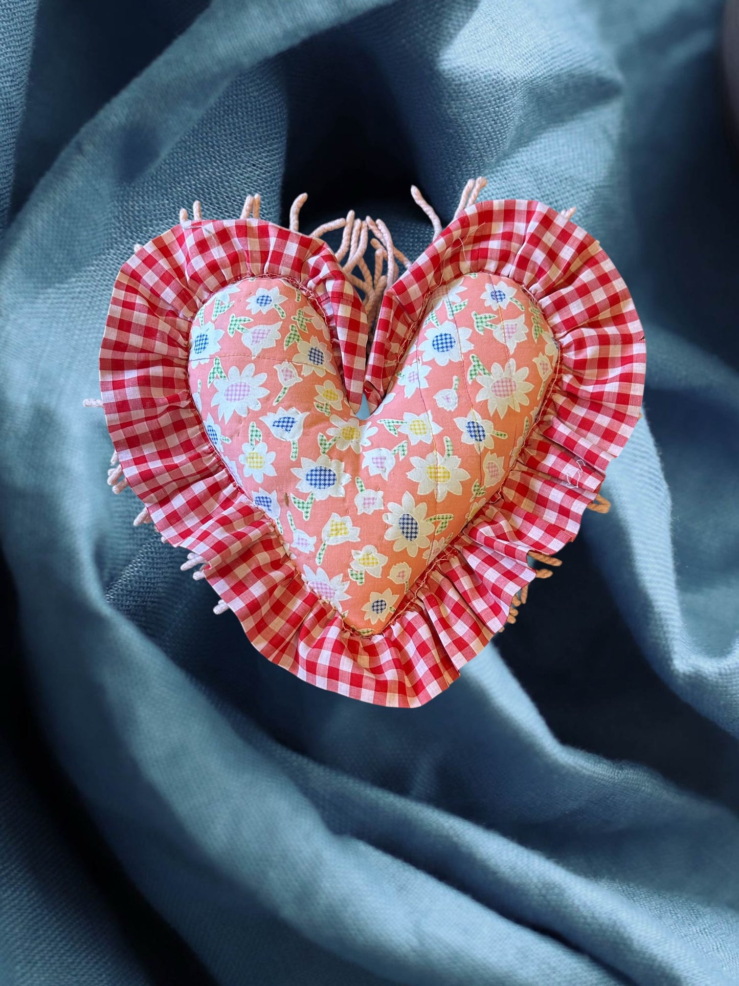 Small Patchwork Valentine Pillow