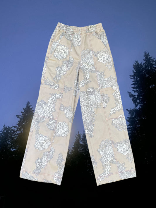 Poppy Pant - Spiderweb Printed Twill