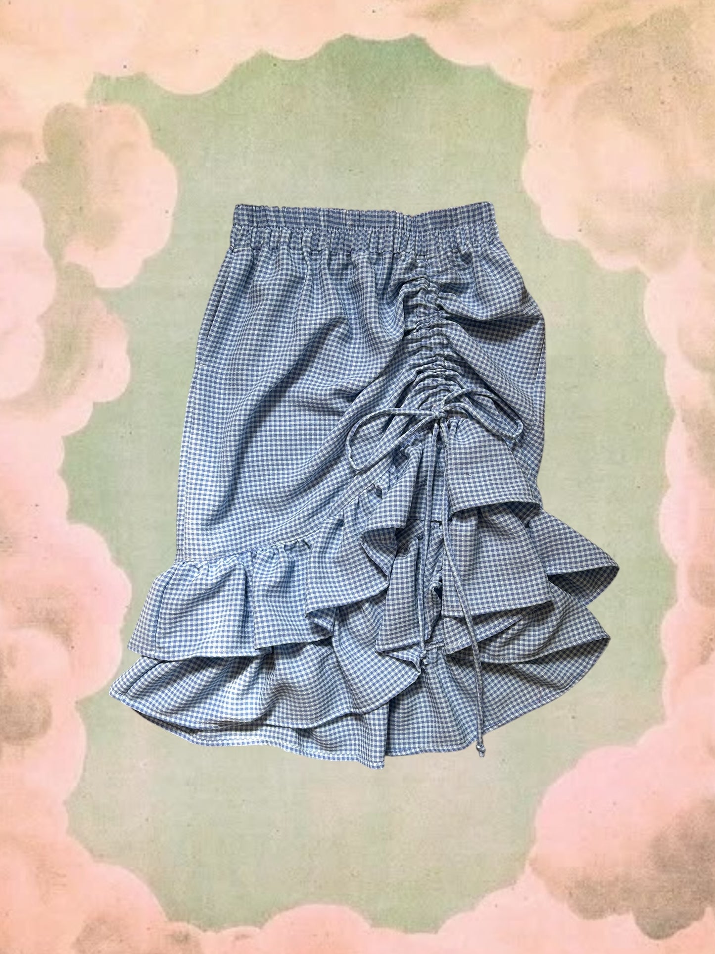 Belle Skirt - Turquoise Gingham
