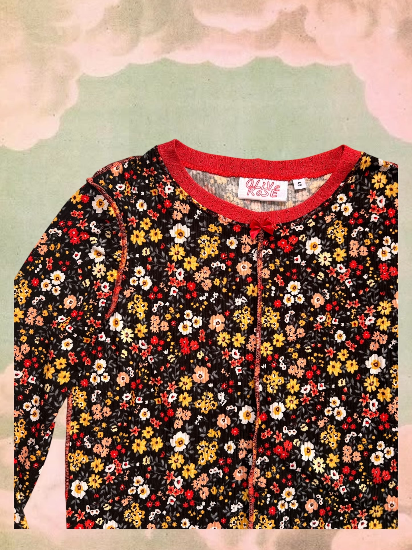 Ribbed Longsleeve - Wildflowers