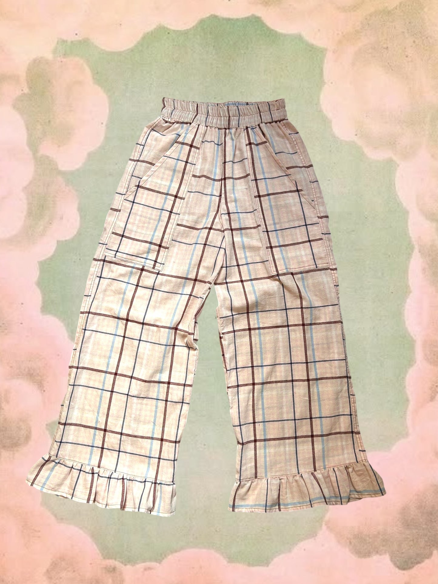 Harlequin Pants - Pink Plaid