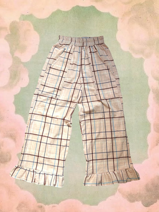 Harlequin Pants - Pink Plaid