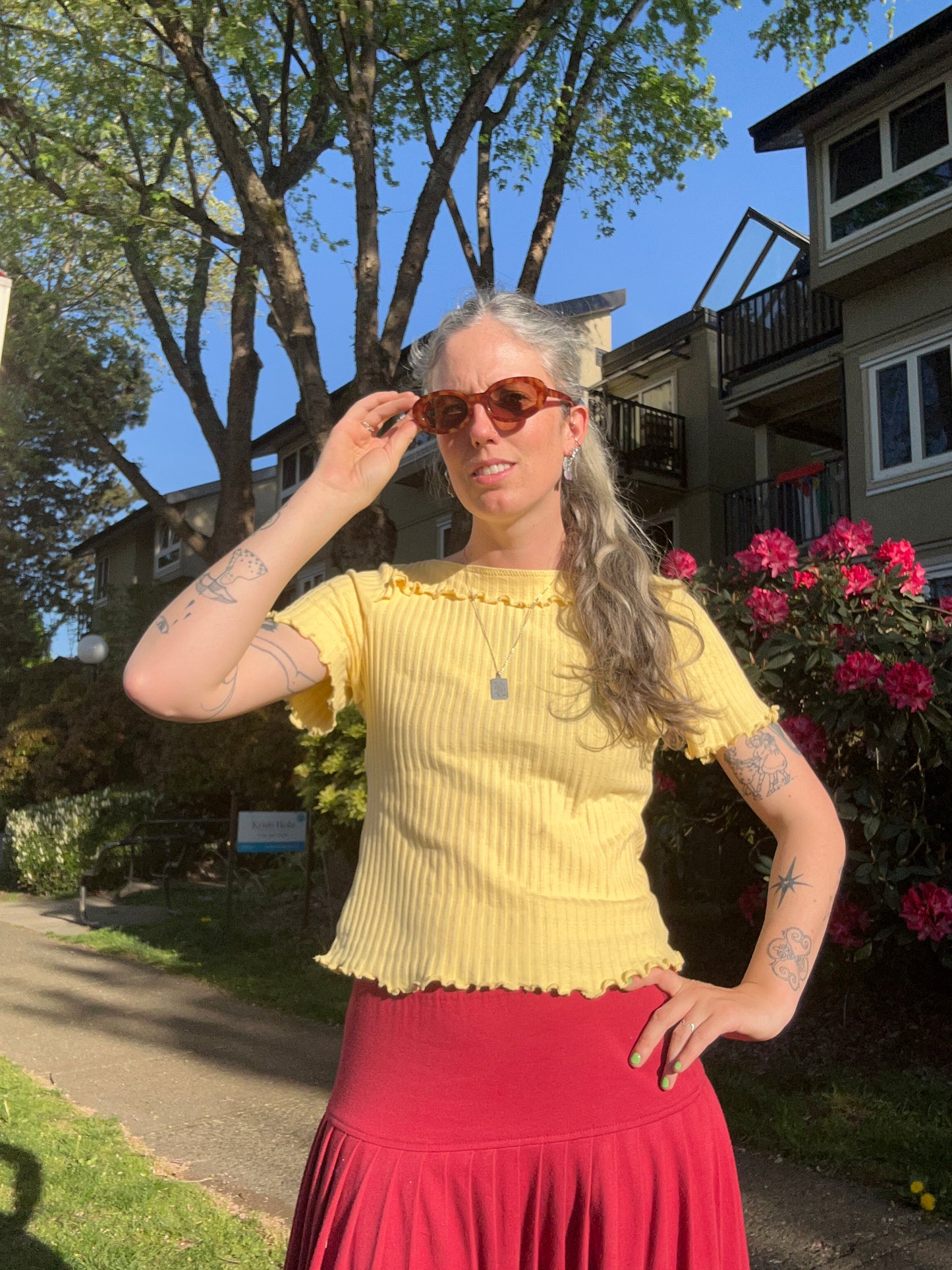 Ruffle Tee - Buttercup
