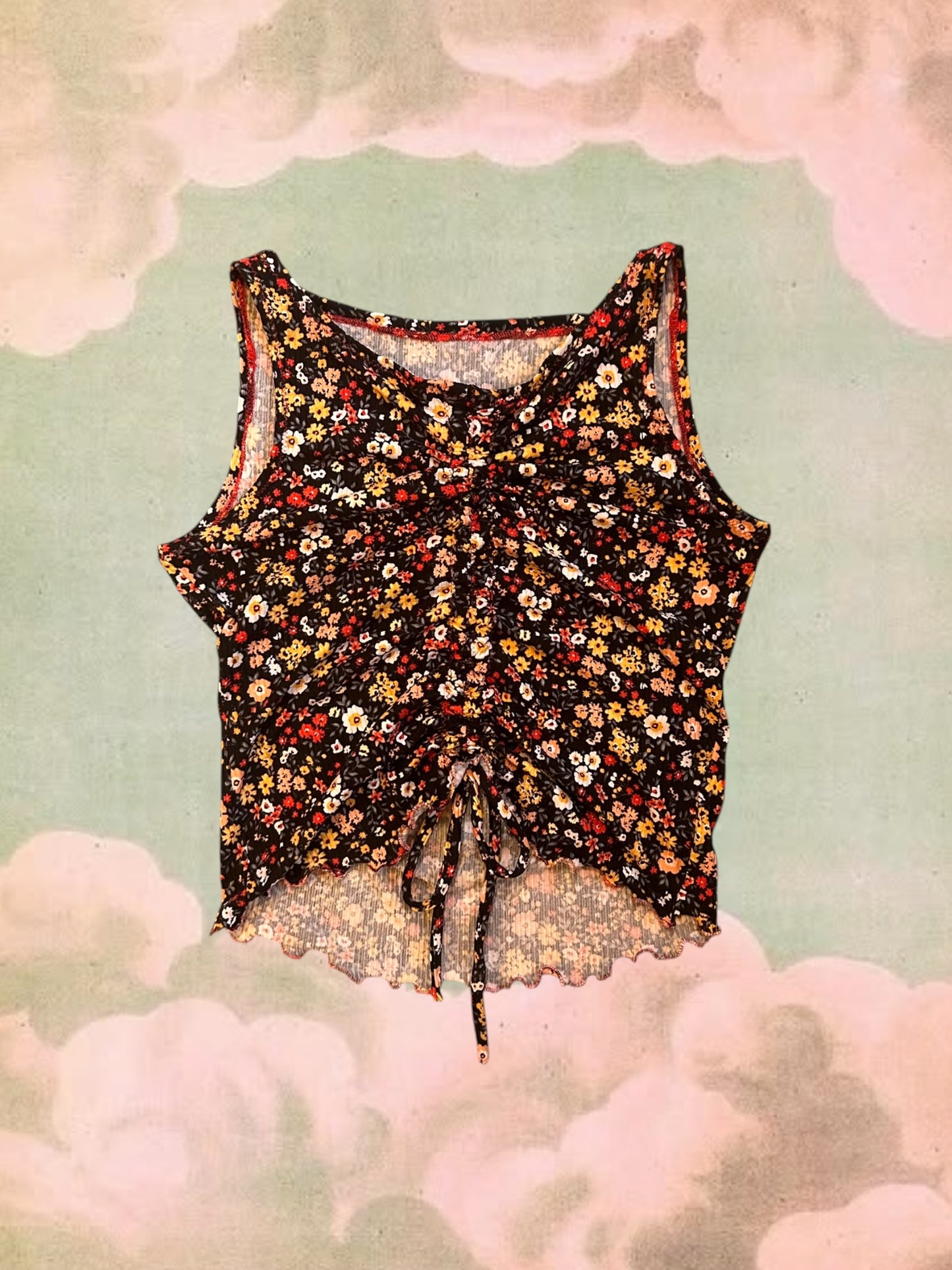 Scrunchie Tank - Wildflower