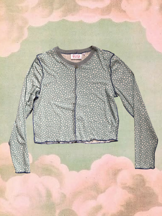 Ribbed Longsleeve - Blueberry Floral