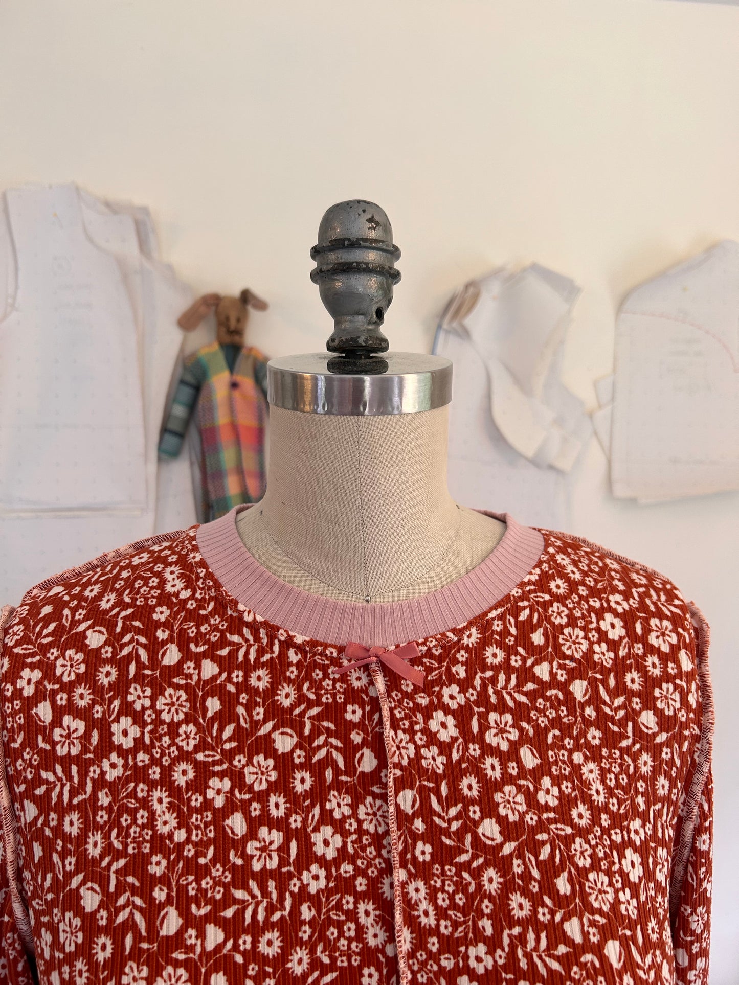 Ribbed Longsleeve - Coral Garden