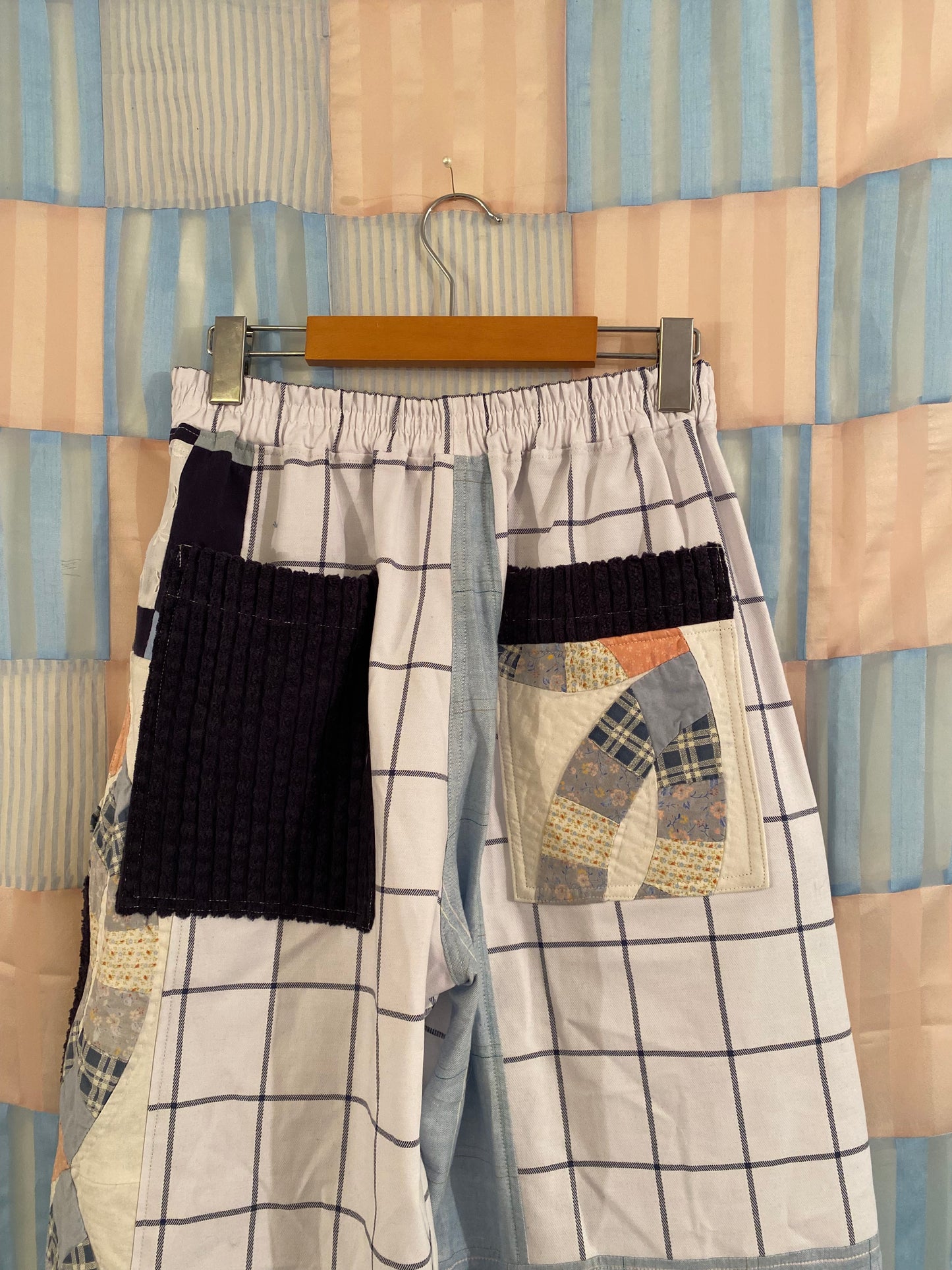 Quilt & Corduroy Patchwork Pants - Medium