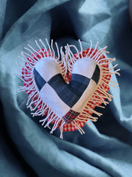 Small Patchwork Valentine Pillow