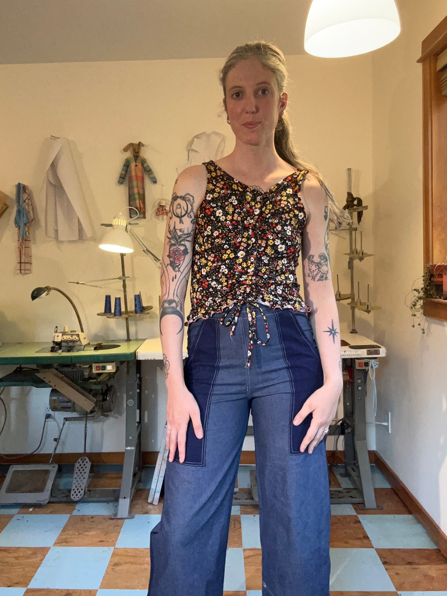 Scrunchie Tank - Wildflower