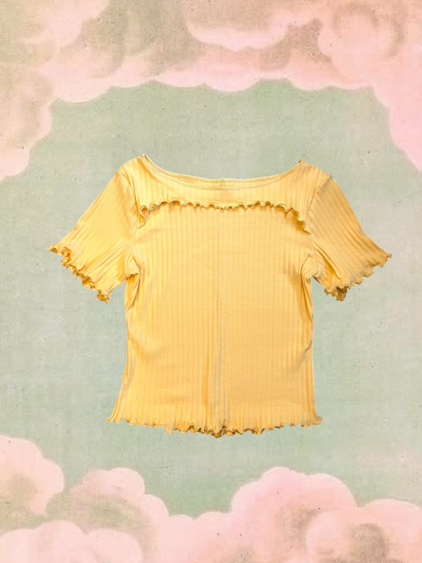 Ruffle Tee - Buttercup