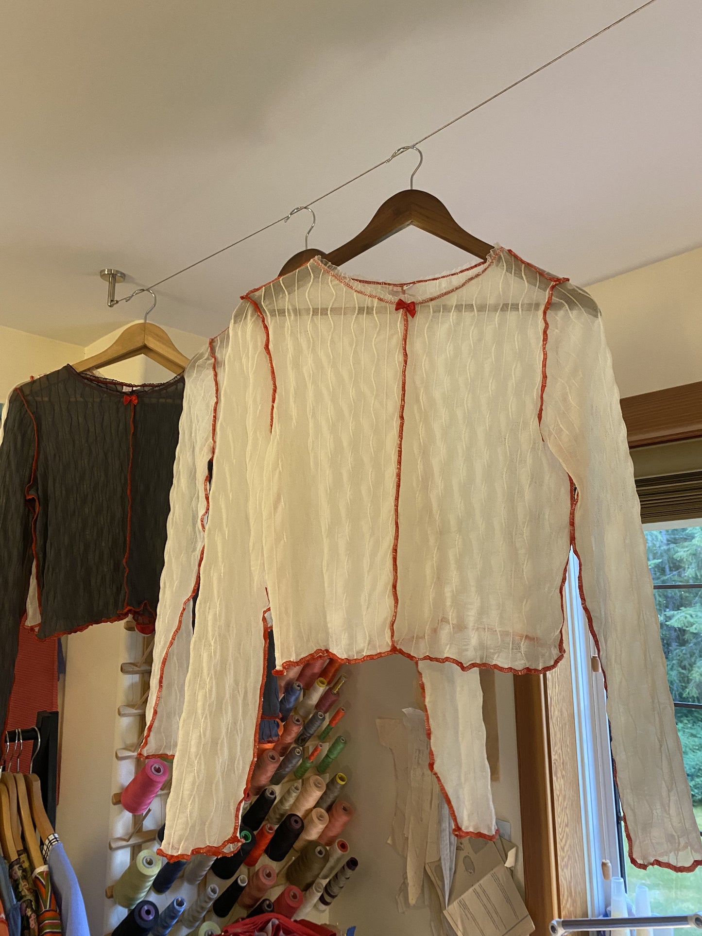 Mesh Longsleeve - White Wiggles - S, M