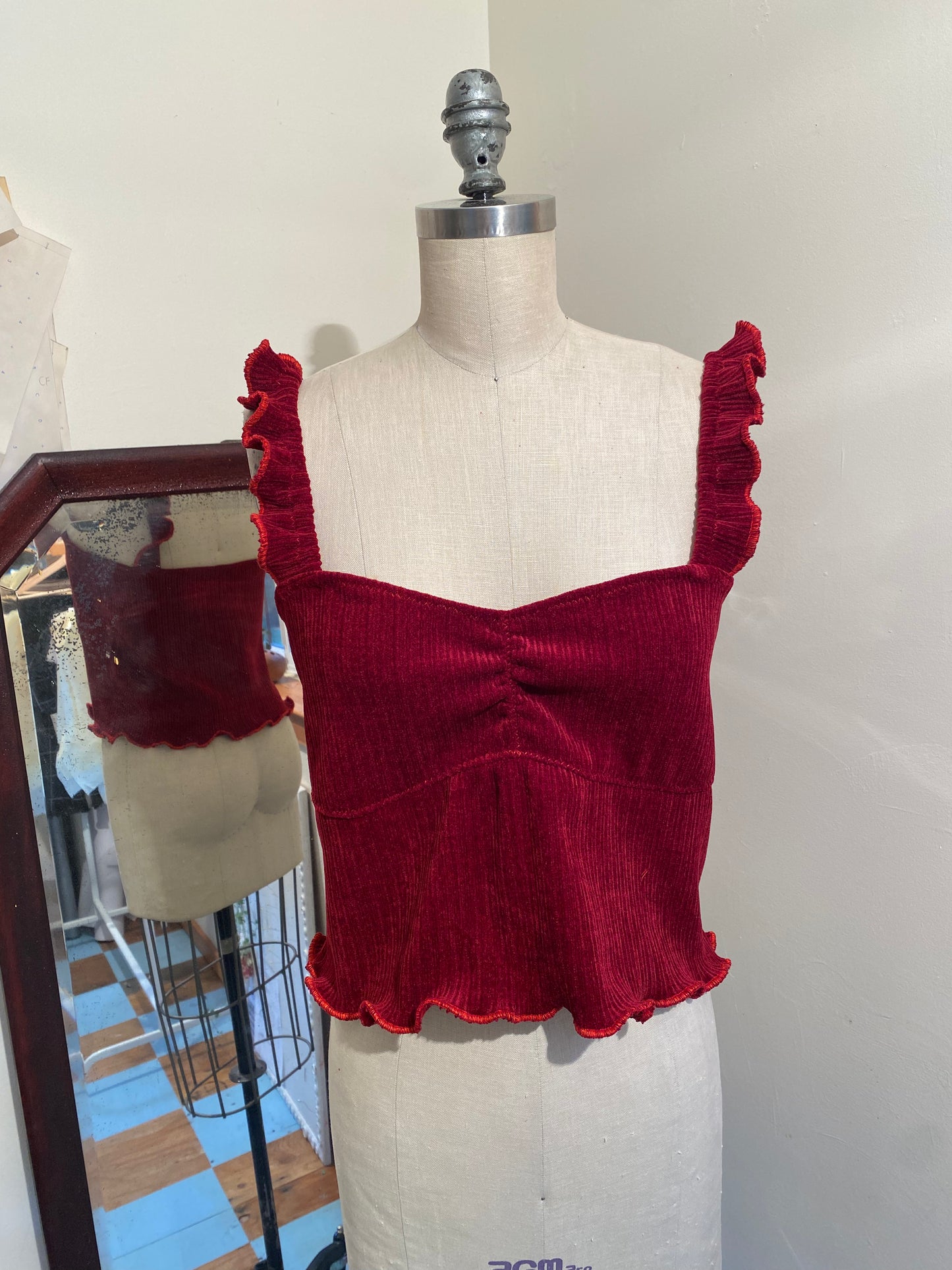 Iris Top - Cranberry