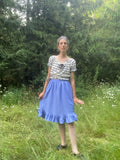 Angel Skirt - Periwinkle Linen