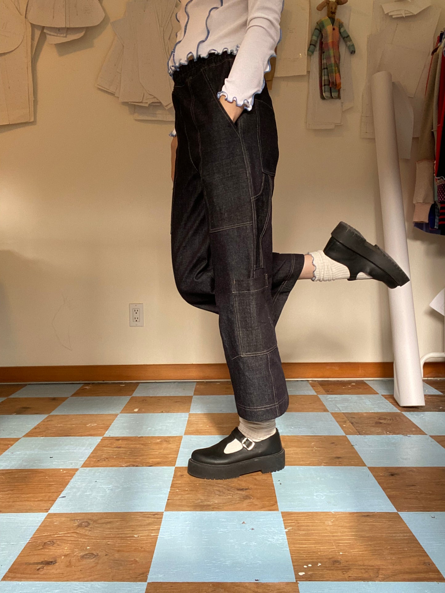 Pocket Pant - Blue Denim