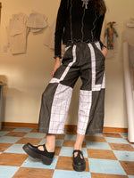 Channing Pant - Grey & White Patchwork