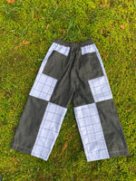 Channing Pant - Grey & White Patchwork