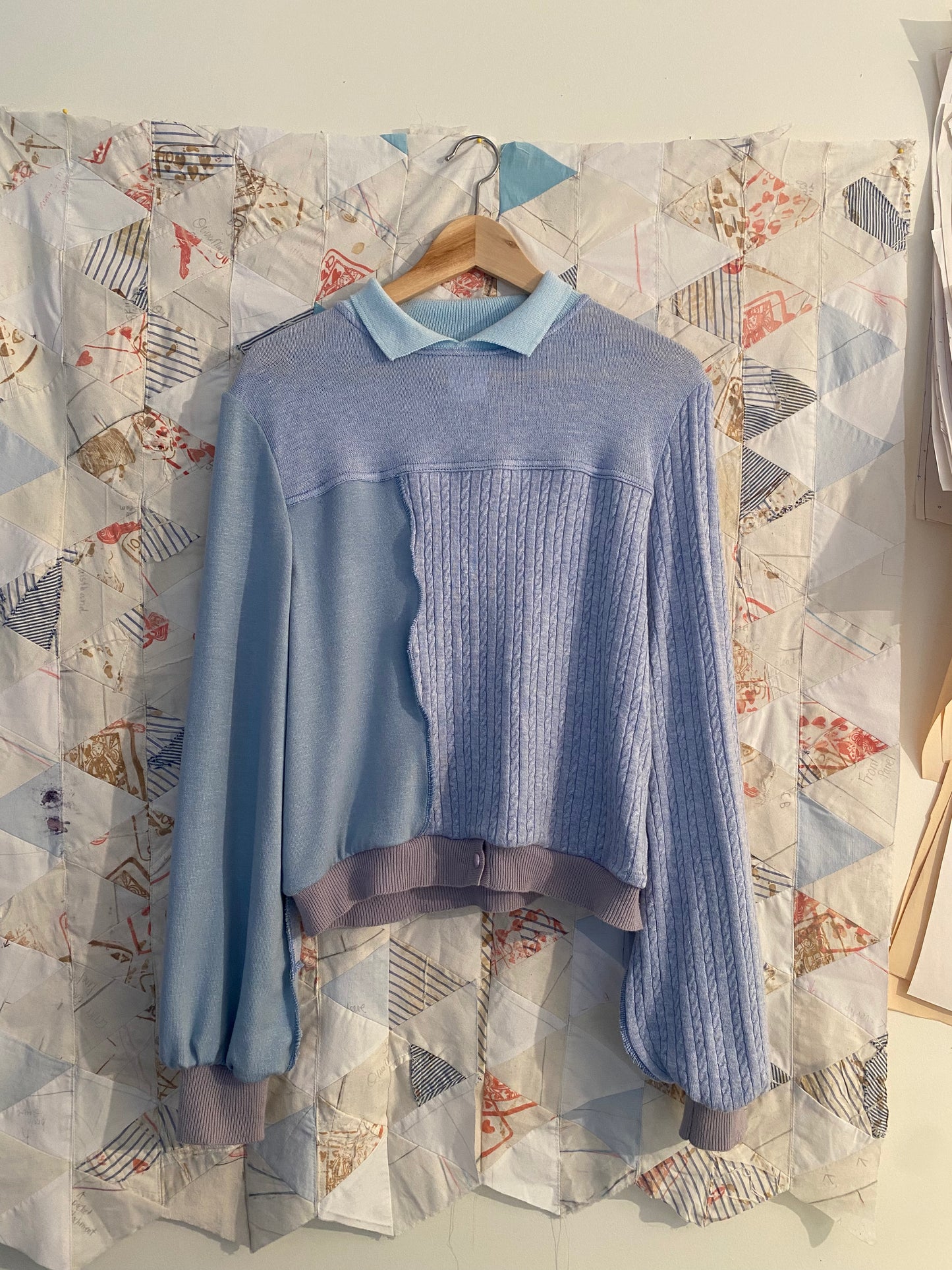 Baby Blue Bunny Sweater - Large