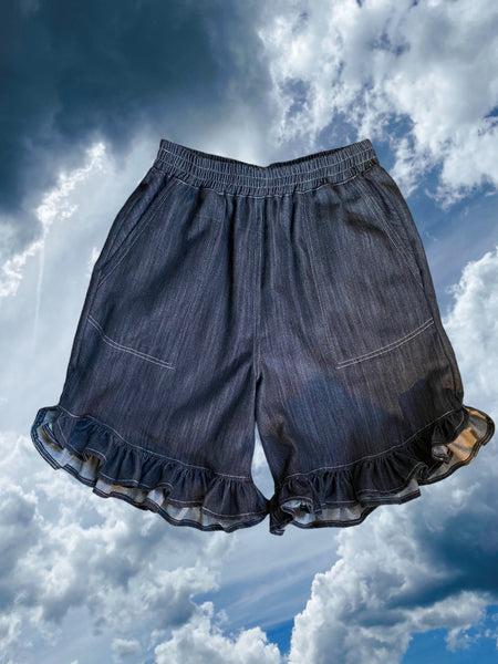 Butterfly Shorts - Grey Denim