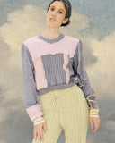 Cropped Bunny Sweater - L