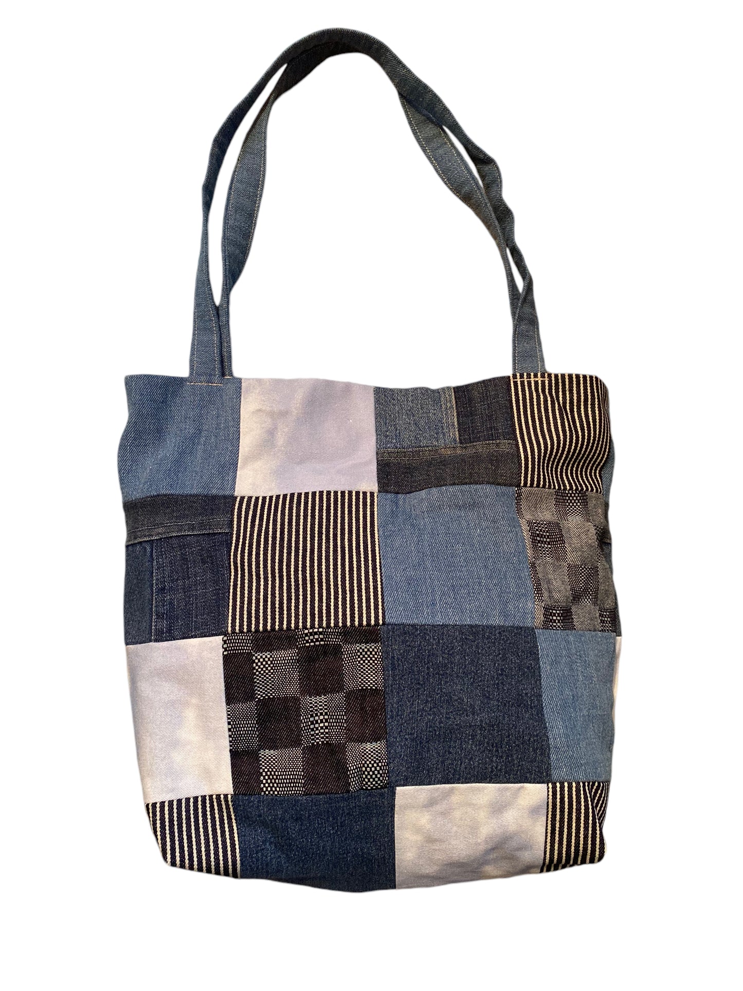 Patchwork Denim Tote