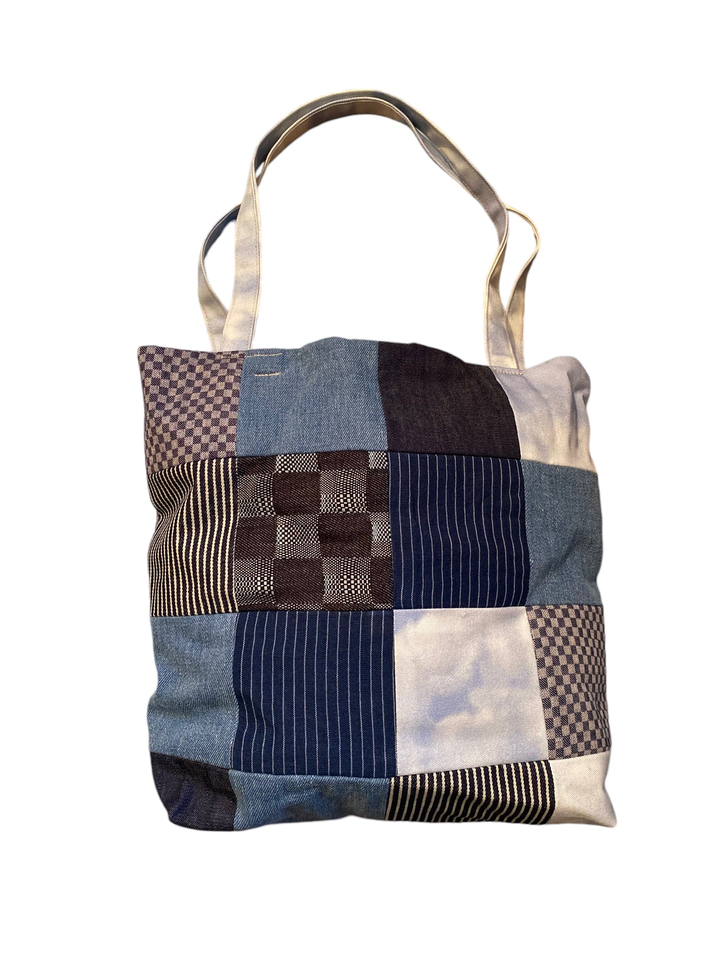 Patchwork Denim Tote