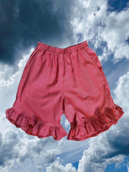 Butterfly Shorts - Red Stripes