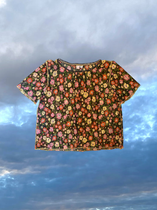 Mesh Baby T - Wildflowers Print - S, M, L