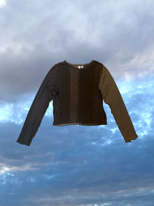 Mesh Longsleeve - Patchwork - S