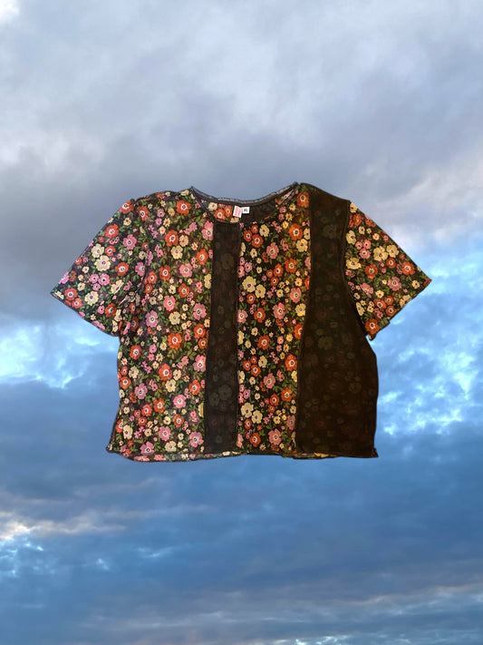 Mesh Baby T - Patchwork - XL