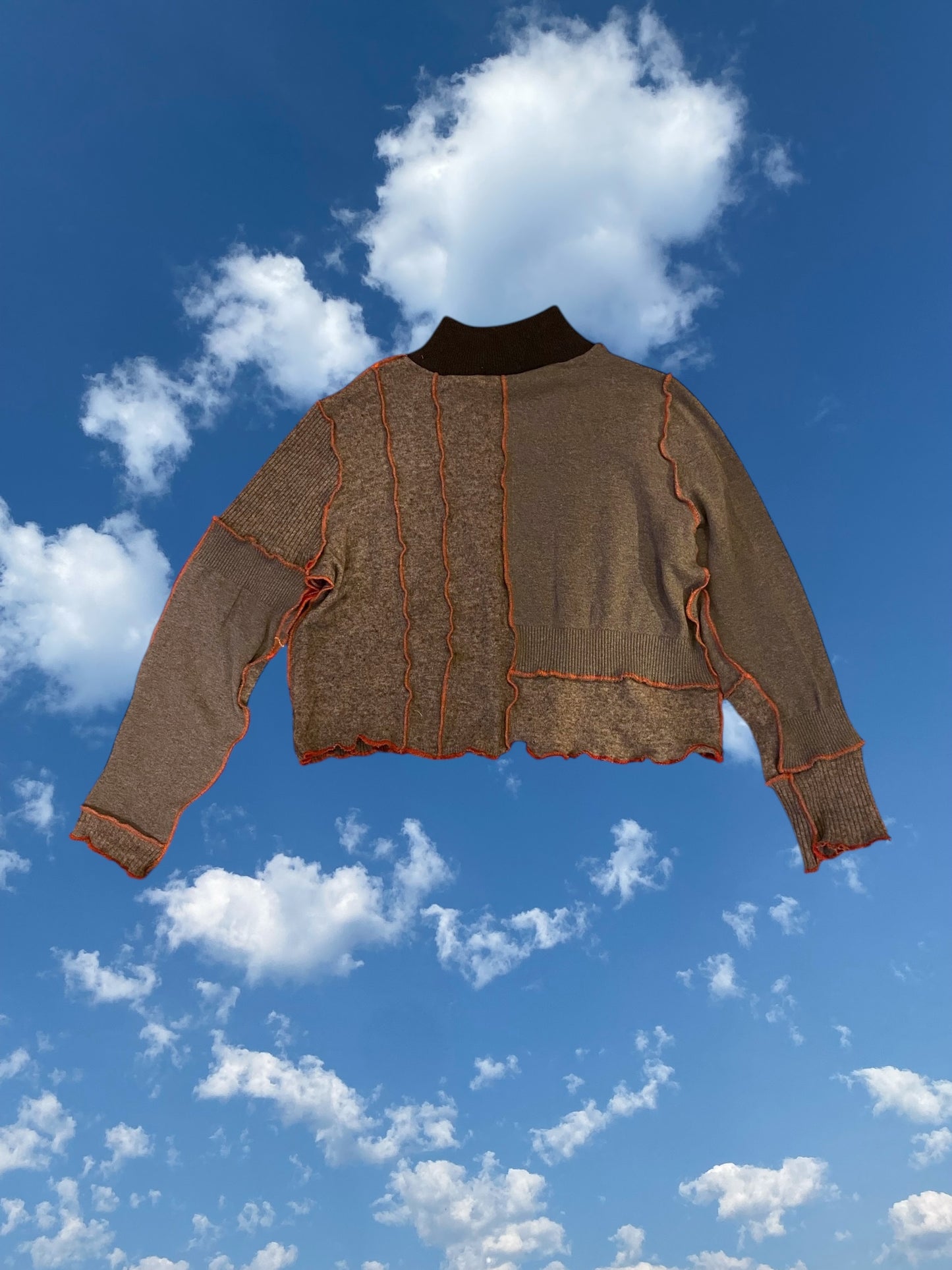 Argyle Patchwork Bunny Sweater - Large