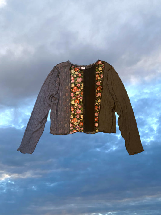 Mesh Longsleeve - Patchwork - L