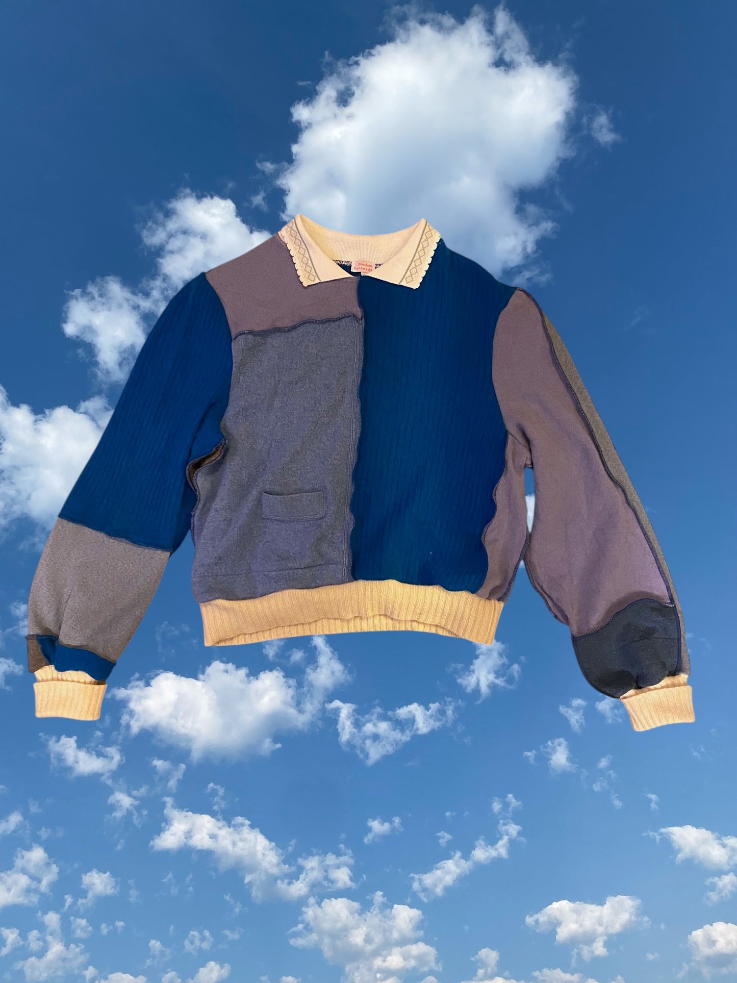 Blue Angora Bunny Sweater - Large